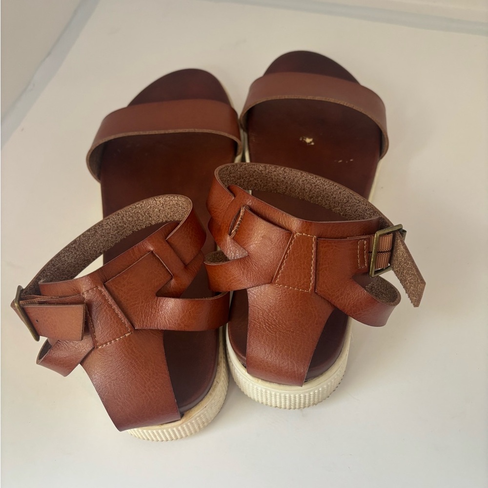 Torrid Brown Leather Women's Sandals size 9.5 - Picture 5 of 6